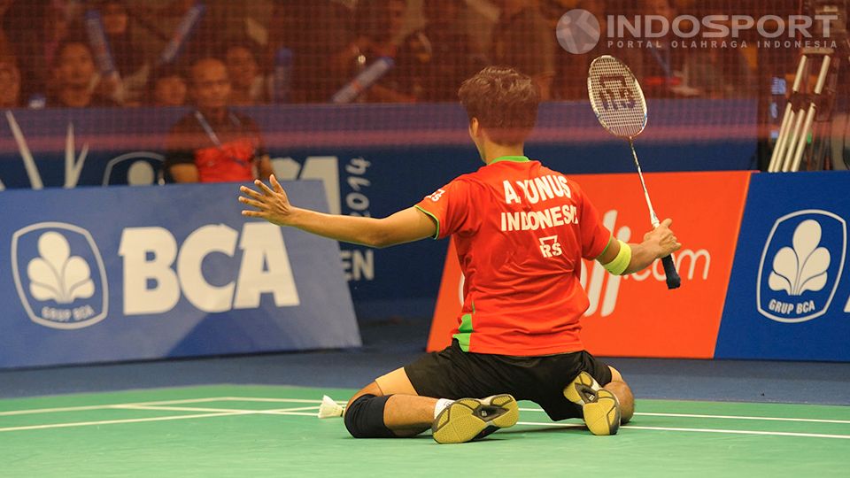 Alamsyah Yunus ke babak ke-2 Indonesia Open 2014 Copyright: &copy; Ratno Prasetyo/INDOSPORT